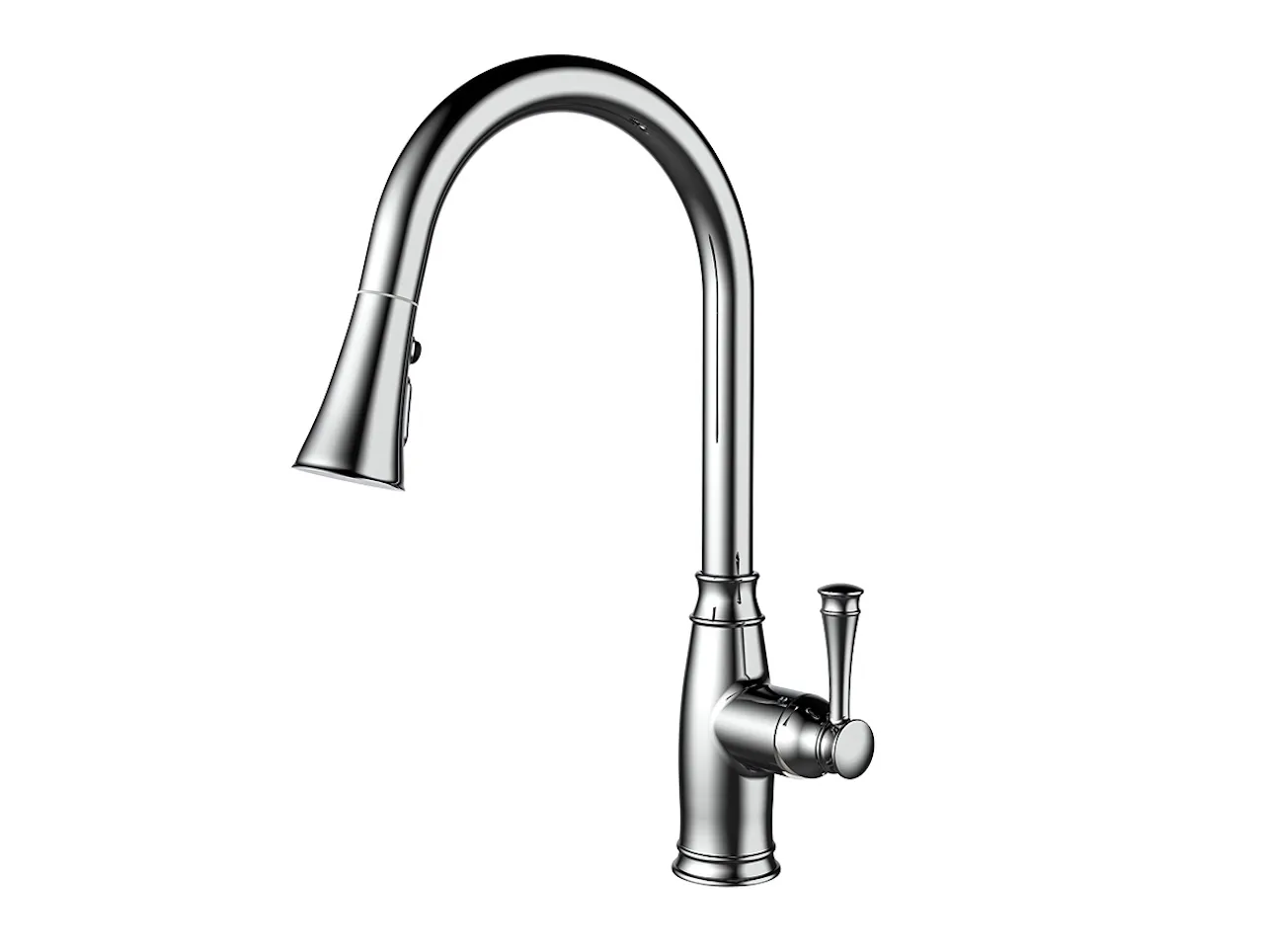Modern Sleek Pull-Down Kitchen Faucet (F508)