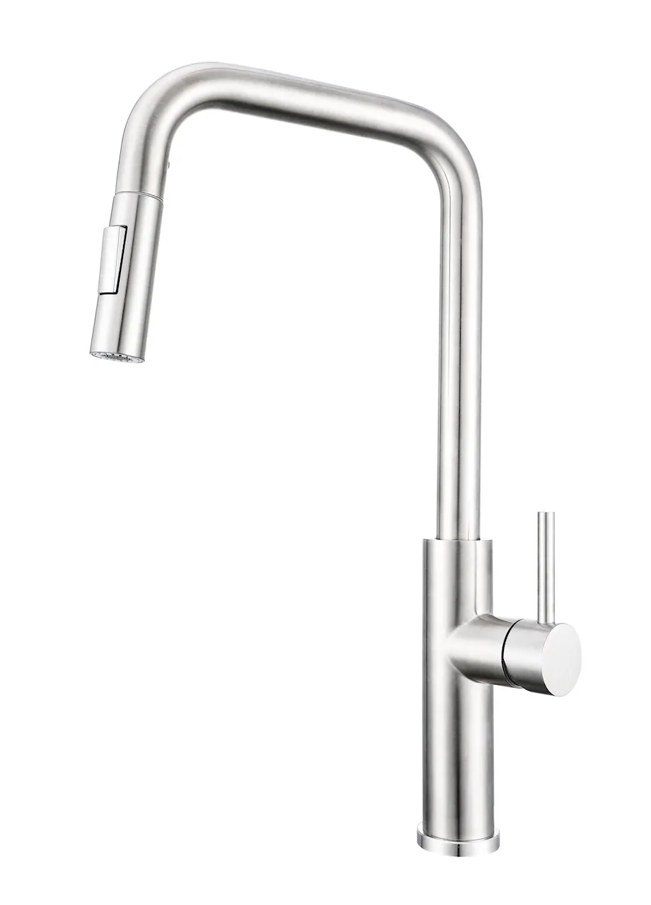 Modern Sleek Pull-Down Kitchen Faucet (S305)