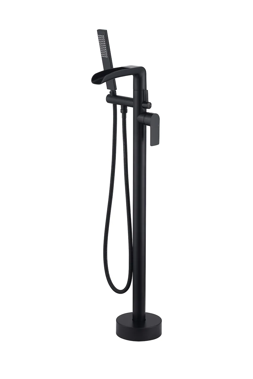 Premium Floor-Mounted Tub Filler With Hand Shower (T1021)