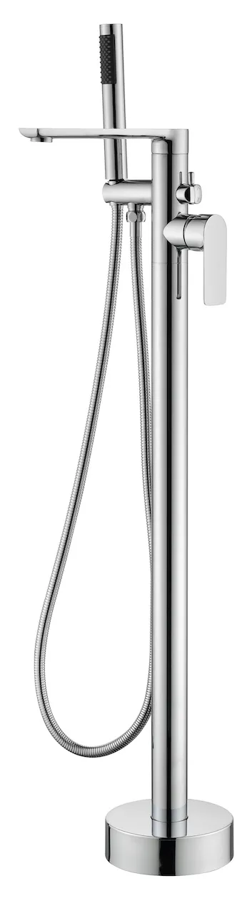 Floor-Mounted Tub Filler With Hand Shower (T1027)